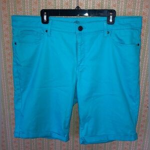 St. John’s Bay Turquoise Bermuda Shorts - Size 20W